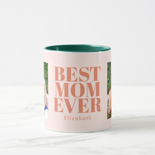 Best Mom Ever Typography Customized  Mug (Center)