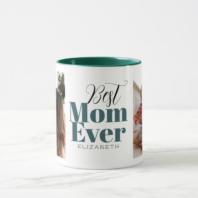 Best Mom Ever Typography Customized  Mug (Center)