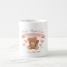 Best Mom Ever Valentine Heart Postcard