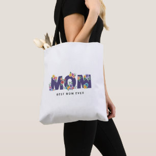 Best mom ever Vintage retro script Mother's day Tote Bag