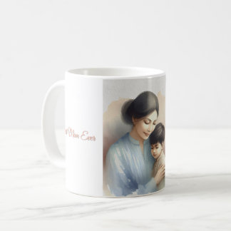 Best Mom Ever Watercolor Illustration Coffee Mug