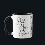 Best Mom Ever Whimsical 1 Photo Mug<br><div class="desc">Celebrate the special bond with your mom by gifting her this charming custom photo mug. The whimsical design features a playful dotted border framing your uploaded photo, while the distressed yet beautiful calligraphy text declares "Best mom ever." Add a personal touch with your own heartfelt message on the back of...</div>