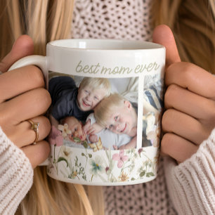 Best Mom Ever Wildflower Photo Coffee Mug