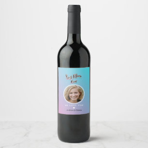 Best mom ever wine label