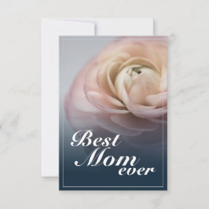 Best Mom Ever with Big Pink Rose