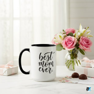 "Best Mom Ever" with mom photo, Mother's Day Gift  Mug