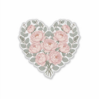 Best Mom Floral Minimalist Heart Bouquet
