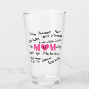 “Best Mom” Glass