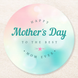 Best Mom Happy Mother's Day Coaster