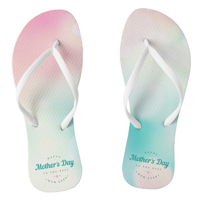 Best Mom Happy Mother's Day | Flip Flops (Footbed)