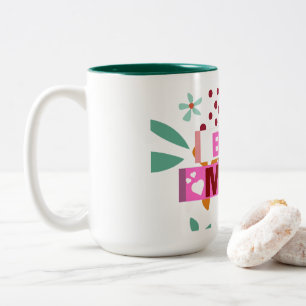 Best Mom Happy Mother's Day Two-Tone Coffee Mug