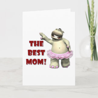 Best Mom Hippo Card