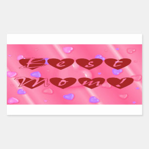 Best Mom in Hearts Sticker