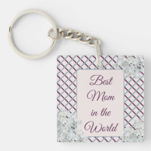 Best Mom in the World  Keychain