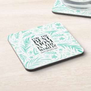 Best Mom in the World Mother's Day   Coaster