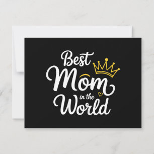 Best Mom In The World Shirt Women Best Mom Ever Mo Holiday Card