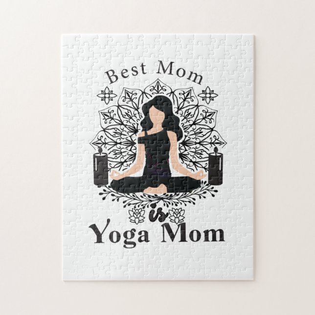 best mom is yoga mom jigsaw puzzle (Vertical)