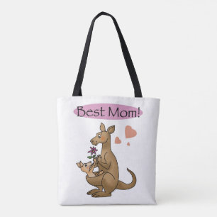 best mom (kangaroo) - mother's day tote bag