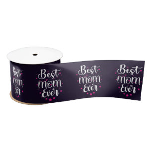 Best Mom, Little Stars Satin Ribbon