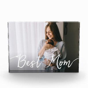 Best Mom Mother's day Gift Custom Photo Block
