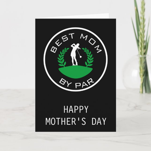 Best Mom Mother's day Golf Card  (Front)
