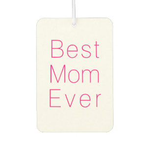 Best Mom, Mother's Day, Mother minimalist fuchsia Air Freshener