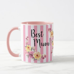 Best Mom Mug Floral