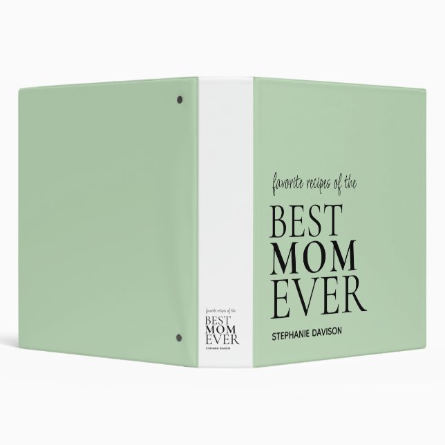 Best Mom Mum Ever Name Sage Favourite Recipes  Binder (Background)