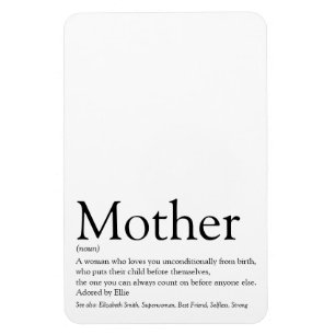 Best Mom, Mum, Mother Definition Magnet