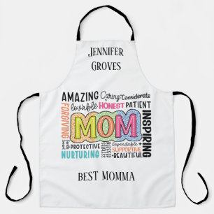Best Mom Nurturing Inspiring Personalized Apron
