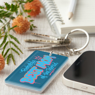 Best Mom of the World Keychain