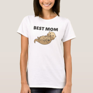 Best Mom Otter Game For Mama Sweet Animals T-Shirt