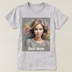 Best Mom Pastel Sketch  T-Shirt