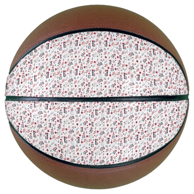 Best Mom Penguin Christmas pattern Basketball (Front)