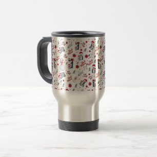 Best Mom Penguin Christmas pattern Travel Mug