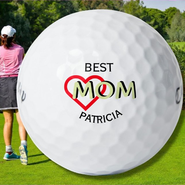 Best Mom Personalize Name  Golf Balls (Creator Uploaded)