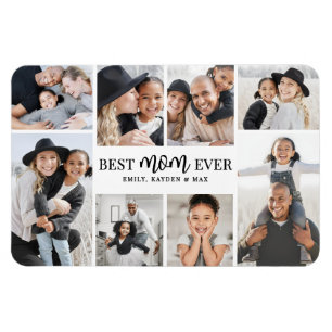 Best Mom Photo Collage Magnet