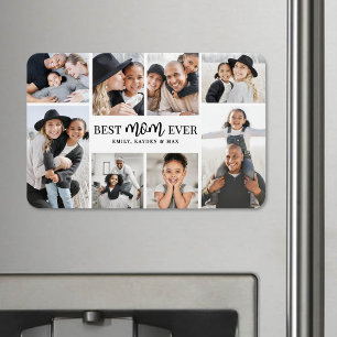 Best Mom Photo Collage Magnet