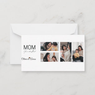 Best Mom Photo Collage Mug Card
