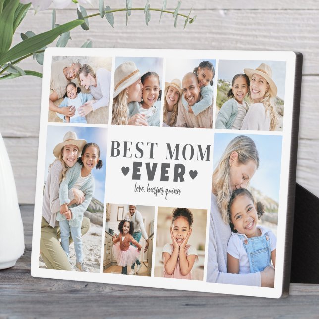 Best Mom Photo Collage Plaque (Best Mom Photo Collage plaque)
