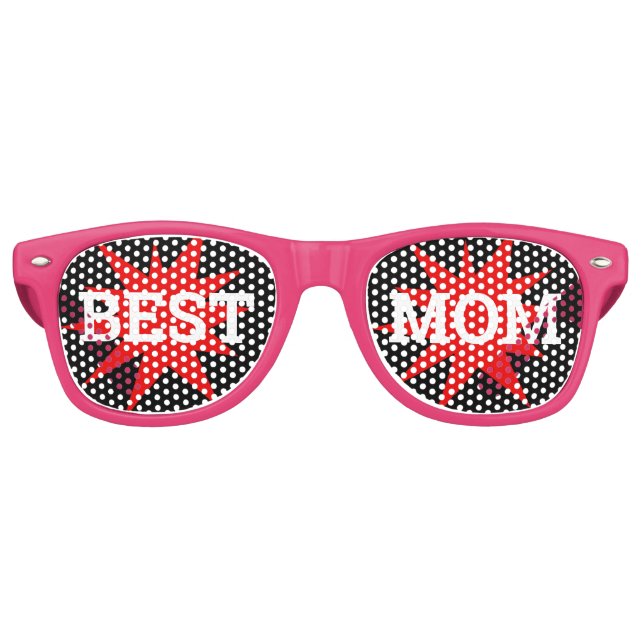 BEST MOM retro Shades / Fun Party Sunglasses (Front)