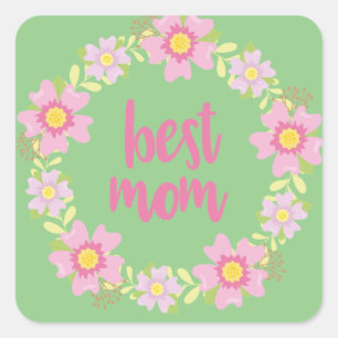 Best Mom      Square Sticker