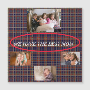 Best Mom Tartan Plaid Memory Collage