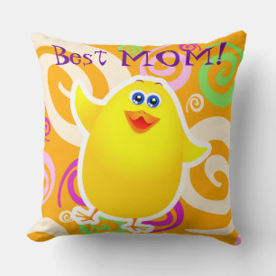 Best mom! throw pillow