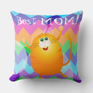 Best Mom! Throw Pillow