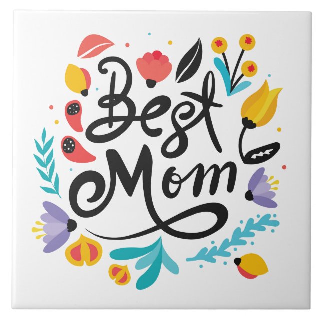Best Mom Tile Trivet (Front)