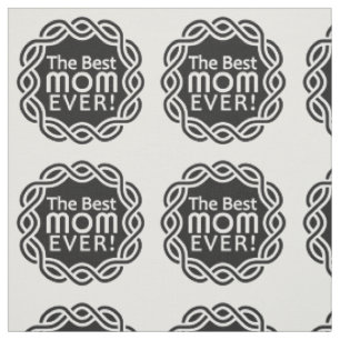 BEST MOM tissu de couleur personnalisé