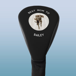 Best Mom to Dog Custom Text Photo Keepsake Golf Head Cover