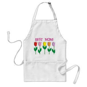 Best Mom Tulips Design gifts Standard Apron