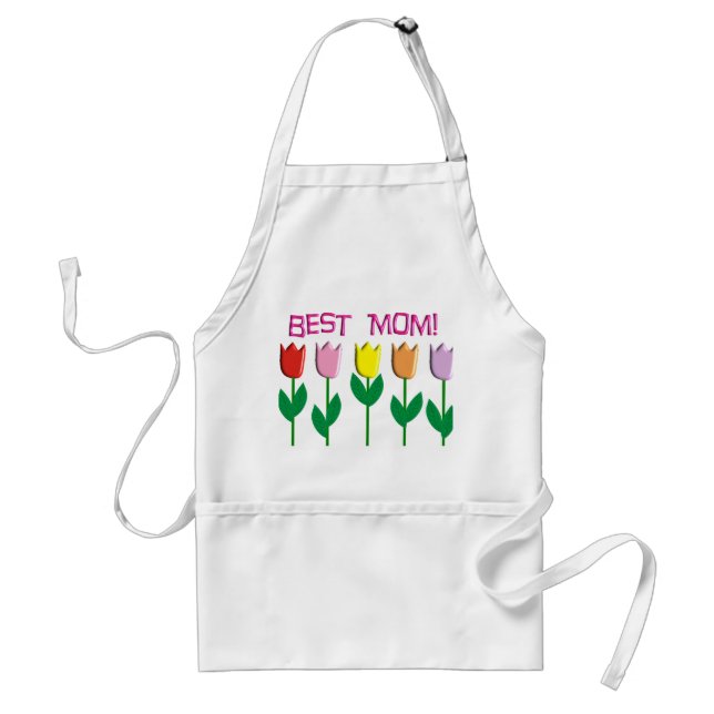 Best Mom Tulips Design gifts Standard Apron (Front)